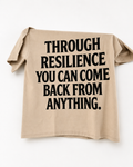 RESILI Beige “Through Resilience” Tee
