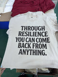 RESILI Beige “Through Resilience” Tee